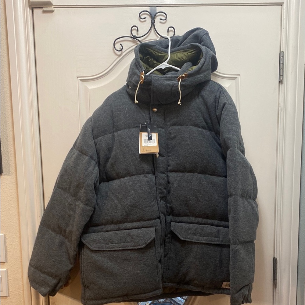 The North Face Sierra Down Gray Wool Parka